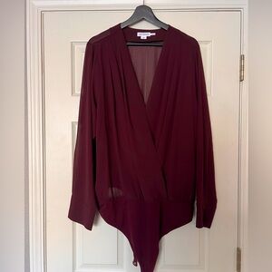 Sheer Good American long sleeved bodysuit